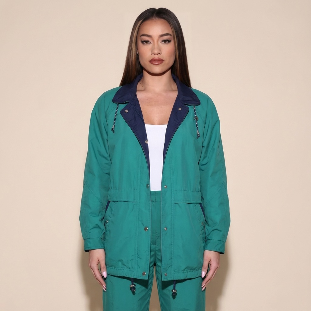 Vintage Reversible Windbreaker Jacket